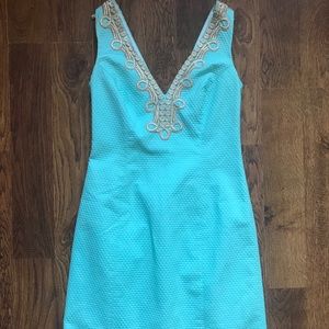 Lilly Pulitzer aqua shift dress